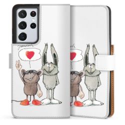 Sideflip Fodral med flap vit