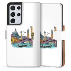 Sideflip Fodral med flap vit