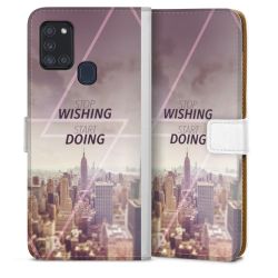 Sideflip Fodral med flap vit