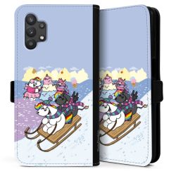 Sideflip mit langer Lasche schwarz