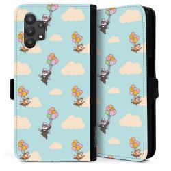 Sideflip mit langer Lasche schwarz