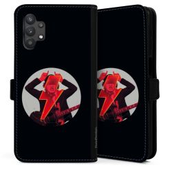 Sideflip mit langer Lasche schwarz