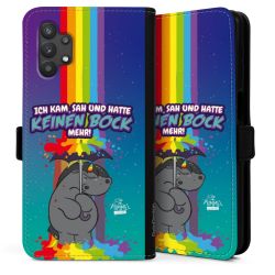 Sideflip mit langer Lasche schwarz