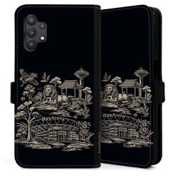 Sideflip mit langer Lasche schwarz