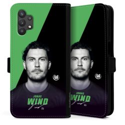 Sideflip mit langer Lasche schwarz