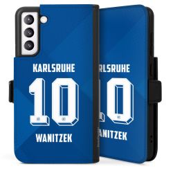 Sideflip mit langer Lasche schwarz