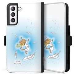 Sideflip mit langer Lasche schwarz