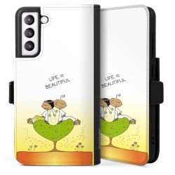 Sideflip mit langer Lasche schwarz