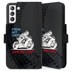 Sideflip mit langer Lasche schwarz