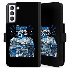 Sideflip mit langer Lasche schwarz