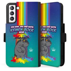 Sideflip mit langer Lasche schwarz