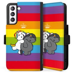 Sideflip mit langer Lasche schwarz