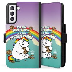 Sideflip mit langer Lasche schwarz