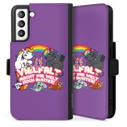 Sideflip mit langer Lasche schwarz