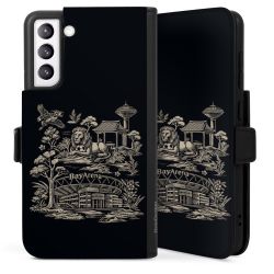 Sideflip mit langer Lasche schwarz