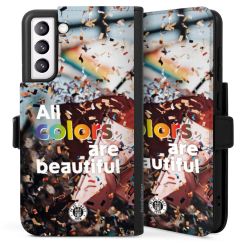 Sideflip mit langer Lasche schwarz