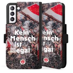 Sideflip mit langer Lasche schwarz