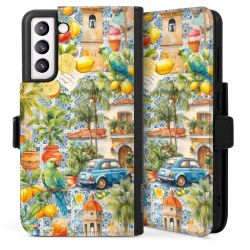 Sideflip mit langer Lasche schwarz