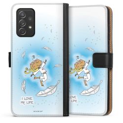 Sideflip mit langer Lasche schwarz