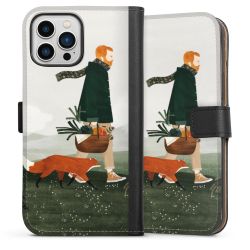 Sideflip Fodral med flap svart