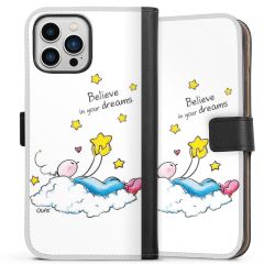 Sideflip mit langer Lasche schwarz