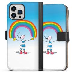 Sideflip mit langer Lasche schwarz