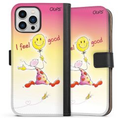 Sideflip mit langer Lasche schwarz