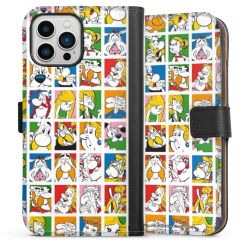 Sideflip mit langer Lasche schwarz