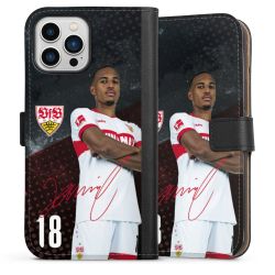 Sideflip mit langer Lasche schwarz