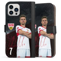 Sideflip mit langer Lasche schwarz