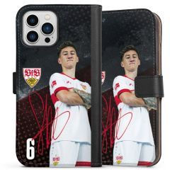 Sideflip mit langer Lasche schwarz