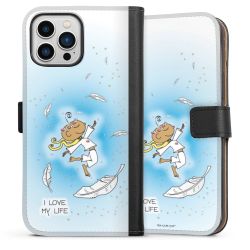 Sideflip mit langer Lasche schwarz