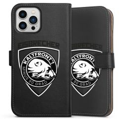 Sideflip mit langer Lasche schwarz