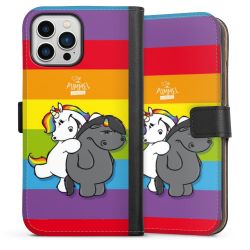 Sideflip mit langer Lasche schwarz