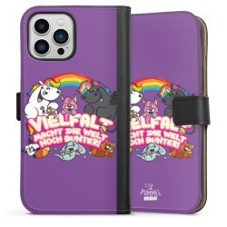 Sideflip mit langer Lasche schwarz