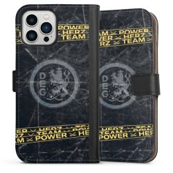 Sideflip mit langer Lasche schwarz