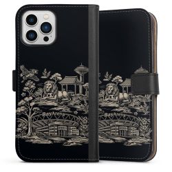 Sideflip mit langer Lasche schwarz