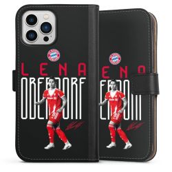 Sideflip mit langer Lasche schwarz