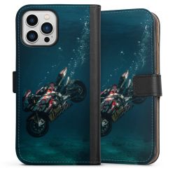 Sideflip mit langer Lasche schwarz