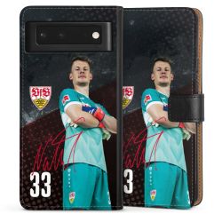 Sideflip mit langer Lasche schwarz