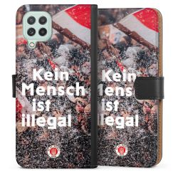 Sideflip mit langer Lasche schwarz