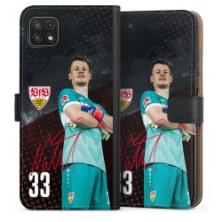 Sideflip mit langer Lasche schwarz