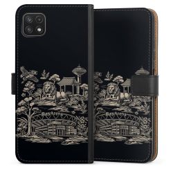 Sideflip mit langer Lasche schwarz