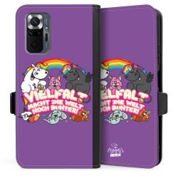 Sideflip mit langer Lasche schwarz