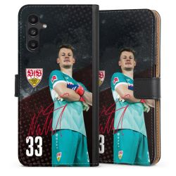 Sideflip mit langer Lasche schwarz