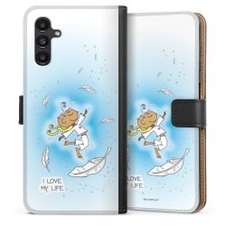 Sideflip mit langer Lasche schwarz