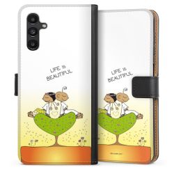 Sideflip mit langer Lasche schwarz