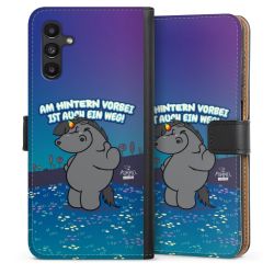 Sideflip mit langer Lasche schwarz