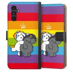 Sideflip mit langer Lasche schwarz