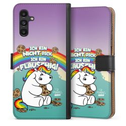 Sideflip mit langer Lasche schwarz